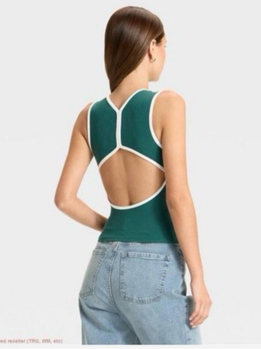 Wild fable Open Back Green Athletic Top Sz XXL